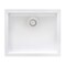 Ruvati 23 x 17 inch Granite Composite Undermount Single Bowl Kitchen Sink Arctic White RVG2023WH - alternate 3